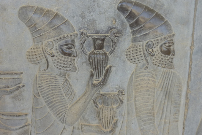 Bild: Detailreichen Reliefs,Iran