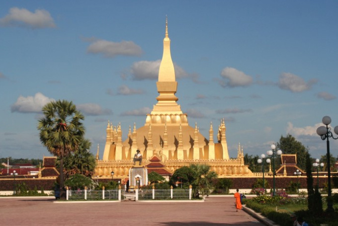 Bild: Goldene Pha-That-Luang-Stupa
