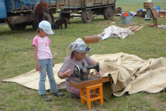 Bild: Nomadenleben, Mongolei
