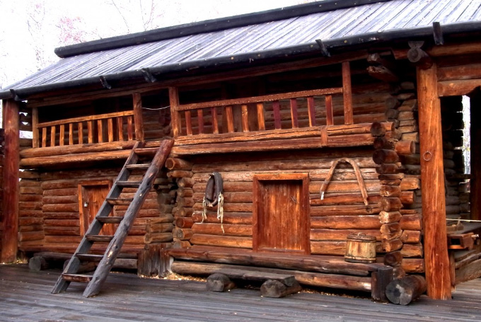 Bild: Holzarchitektur Talzy, Baikalsee
