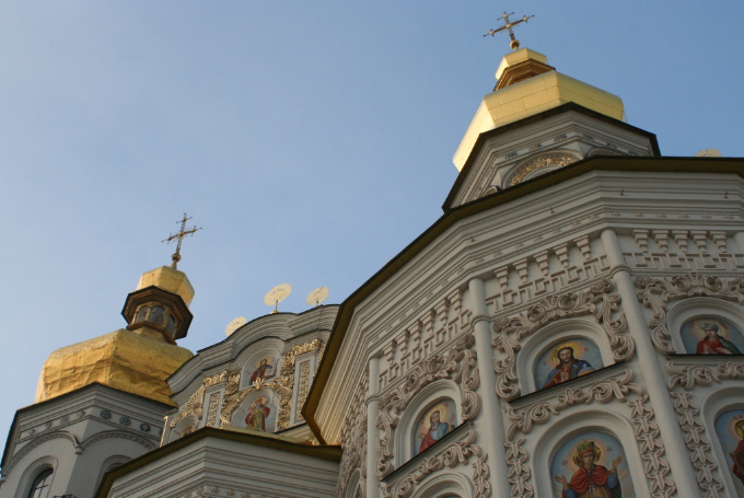 Bild: Die goldenen Kuppeln der Kirchen, Kiew