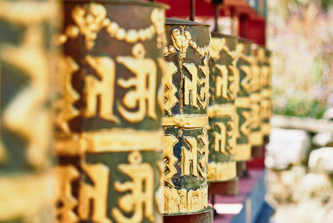 Bild: Buddhismus, Bhutan, Gebetsrollen