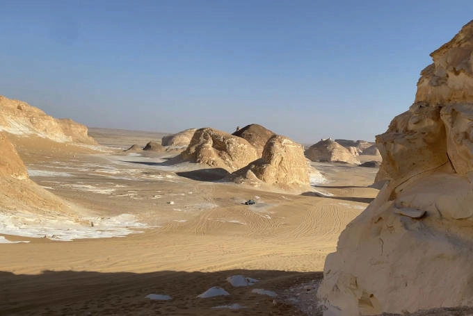 Außergewöhnliche Felsformation in der Weißen Wüste Ägyptens