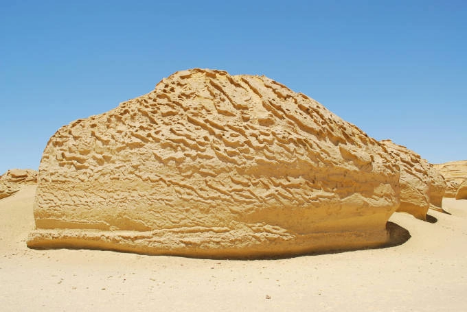 Kalksteinformationen in der Weißen Wüste in Ägypten
