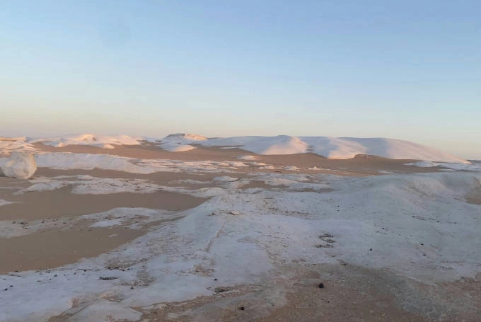 Weiße Kreidefelsen in der Weißen Wüste Ägyptens