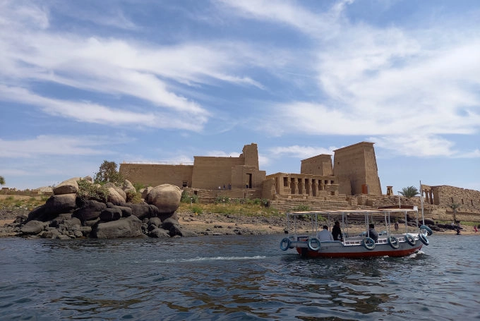 Tempel von Philae auf der Insel Agilkia bei Assuan in Ägypten